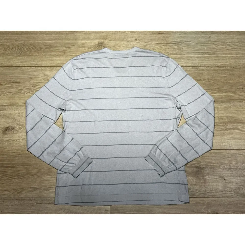 Banana Republic Luxury Blend Men's Sweater Sz Large V Neck Silk Cotton‎ Cashmere
